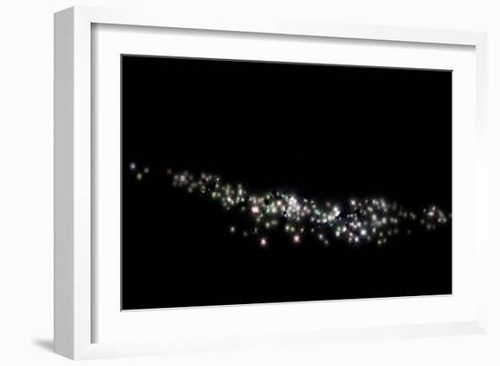 Lights at night in a city of Argentina-null-Framed Photographic Print