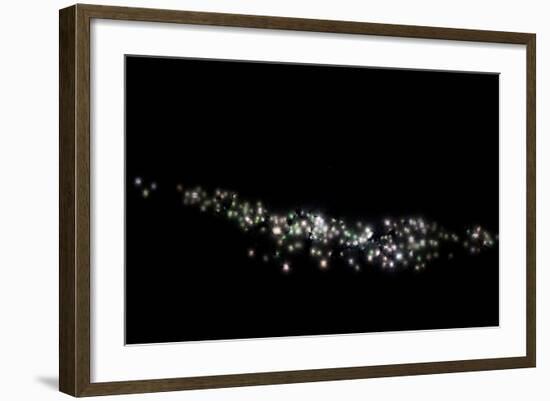 Lights at night in a city of Argentina-null-Framed Photographic Print