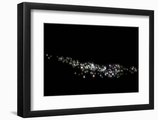 Lights at night in a city of Argentina-null-Framed Photographic Print