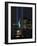 Lights from the Former World Trade Center Site Can be Seen on Both Sides of the Statue of Liberty-null-Framed Photographic Print