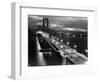 Lights Illuminate the Newly Completed San Francisco Oakland Bay Bridge-null-Framed Photographic Print