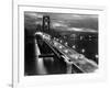 Lights Illuminate the Newly Completed San Francisco Oakland Bay Bridge-null-Framed Photographic Print