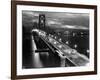 Lights Illuminate the Newly Completed San Francisco Oakland Bay Bridge-null-Framed Photographic Print