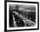 Lights Illuminate the Newly Completed San Francisco Oakland Bay Bridge-null-Framed Photographic Print