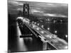 Lights Illuminate the Newly Completed San Francisco Oakland Bay Bridge-null-Mounted Photographic Print