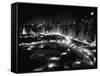 Lights in and around Cenral Park at Night-Vincent Lopez-Framed Stretched Canvas