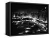 Lights in and around Cenral Park at Night-Vincent Lopez-Framed Stretched Canvas