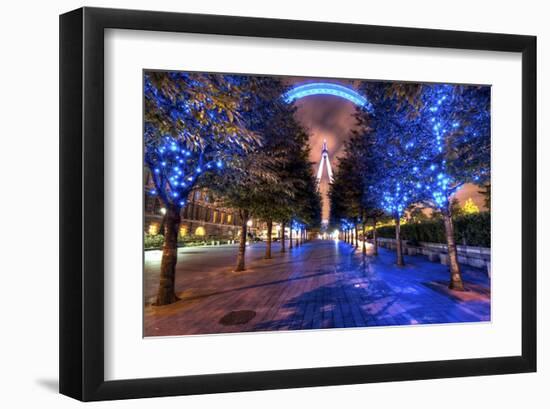 Lights of the London Eye-null-Framed Art Print