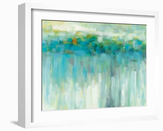 Lights on the Beach-Karen Lorena Parker-Framed Art Print