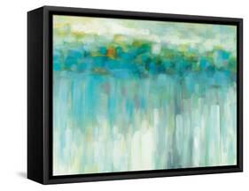 Lights on the Beach-Karen Lorena Parker-Framed Stretched Canvas