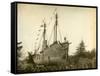 Lightship Beached at McKenzie Head, 1899-1901-J.F. Ford-Framed Stretched Canvas