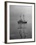 Lightship "Nantucket" Riding Anchor Near Quicksand Shallows to Warn Away Other Ships-Sam Shere-Framed Photographic Print