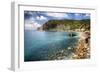 Liguria Coastline At Monterosso Al Mare, Italy-George Oze-Framed Photographic Print