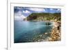 Liguria Coastline At Monterosso Al Mare, Italy-George Oze-Framed Photographic Print