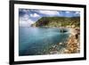 Liguria Coastline At Monterosso Al Mare, Italy-George Oze-Framed Photographic Print