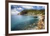 Liguria Coastline At Monterosso Al Mare, Italy-George Oze-Framed Photographic Print