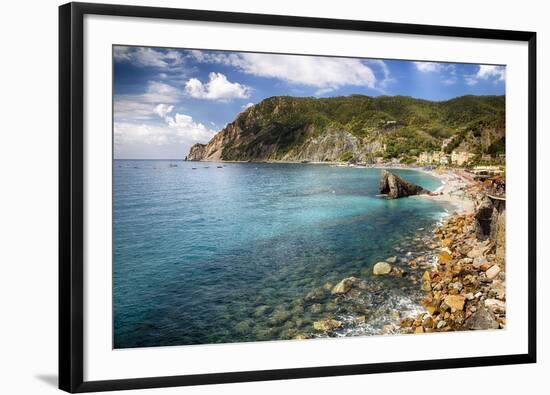 Liguria Coastline At Monterosso Al Mare, Italy-George Oze-Framed Photographic Print