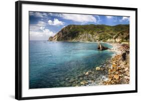 Liguria Coastline At Monterosso Al Mare, Italy-George Oze-Framed Photographic Print