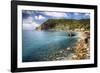 Liguria Coastline At Monterosso Al Mare, Italy-George Oze-Framed Photographic Print