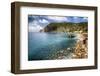 Liguria Coastline At Monterosso Al Mare, Italy-George Oze-Framed Photographic Print