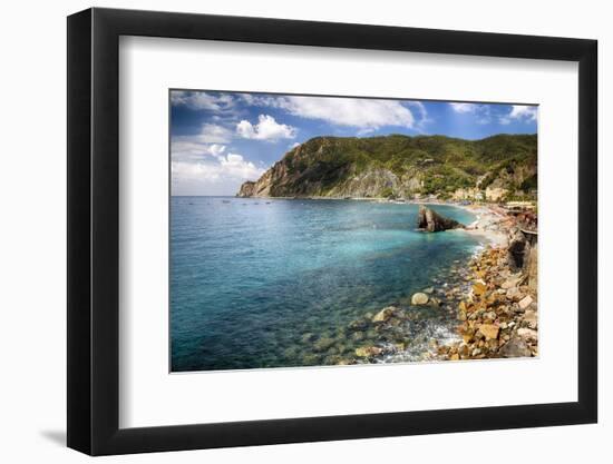 Liguria Coastline At Monterosso Al Mare, Italy-George Oze-Framed Photographic Print