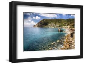 Liguria Coastline At Monterosso Al Mare, Italy-George Oze-Framed Photographic Print