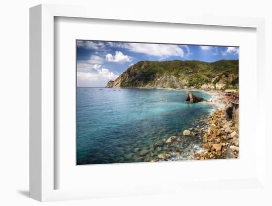 Liguria Coastline At Monterosso Al Mare, Italy-George Oze-Framed Photographic Print