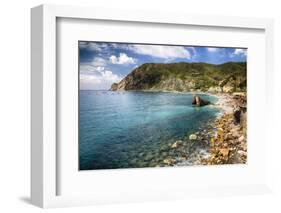 Liguria Coastline At Monterosso Al Mare, Italy-George Oze-Framed Photographic Print