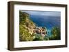 Ligurian Coast View At Vernazza, Italy-George Oze-Framed Premium Photographic Print