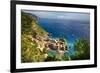 Ligurian Coast View At Vernazza, Italy-George Oze-Framed Photographic Print