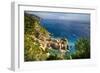 Ligurian Coast View At Vernazza, Italy-George Oze-Framed Photographic Print