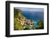 Ligurian Coast View At Vernazza, Italy-George Oze-Framed Photographic Print