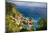 Ligurian Coast View At Vernazza, Italy-George Oze-Mounted Photographic Print