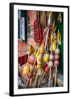 Ligurian Fishing Buoys, Vernazza, Italy-George Oze-Framed Photographic Print