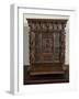 Ligurian or Tuscan with Bambocci Carvings, Interior with Aedicule Niche, Italy, 16th Century-null-Framed Giclee Print