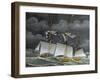 Ligurian Polacca (Mercantile Three-Mast Ship) Italy, 19th Century-null-Framed Giclee Print