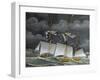 Ligurian Polacca (Mercantile Three-Mast Ship) Italy, 19th Century-null-Framed Giclee Print