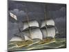 Ligurian Polacca under Windy Conditions, Tempera, 18th Century-null-Mounted Giclee Print