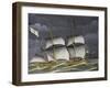 Ligurian Polacca under Windy Conditions, Tempera, 18th Century-null-Framed Giclee Print
