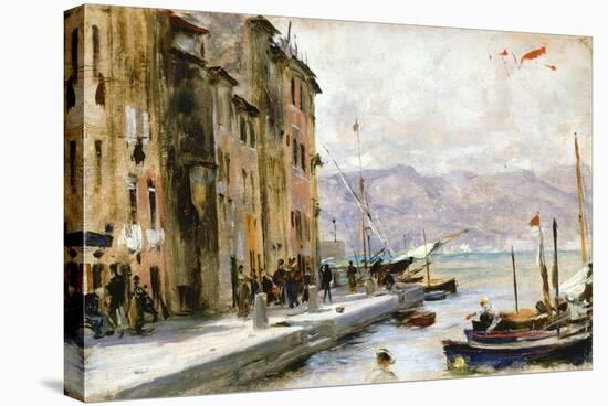 Ligurian Village-Francesco Vinea-Stretched Canvas