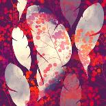 Spring Lilac. Digital and Watercolor. Hand Drawn Boho Chic Seamless Pattern - Digital Mixed Media A-Liia Chevnenko-Art Print