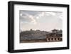 Lijiang Architecture with Lion Hill and Wan Gu Tower, Lijiang, Yunnan, China, Asia-Andreas Brandl-Framed Photographic Print