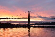 Lions Gate Bridge and Downtown Vancouver at Sunrise-lijuan-Photographic Print