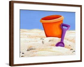 Lil Beach Bucket-Cindy Thornton-Framed Art Print