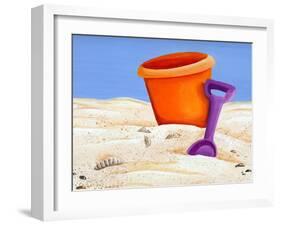 Lil Beach Bucket-Cindy Thornton-Framed Art Print