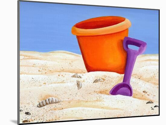 Lil Beach Bucket-Cindy Thornton-Mounted Art Print