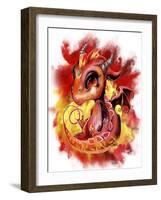 Lil Dragonz Element Series Fire-Sheena Pike-Framed Giclee Print