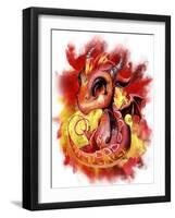 Lil Dragonz Element Series Fire-Sheena Pike-Framed Giclee Print