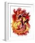 Lil Dragonz Element Series Fire-Sheena Pike-Framed Giclee Print