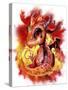 Lil Dragonz Element Series Fire-Sheena Pike-Stretched Canvas